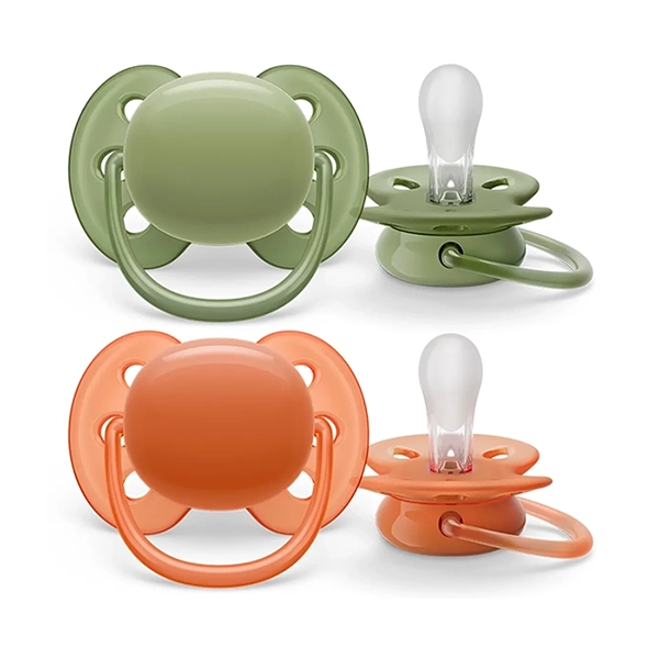 Philips Avent - Soother 0-6m Orange/Green