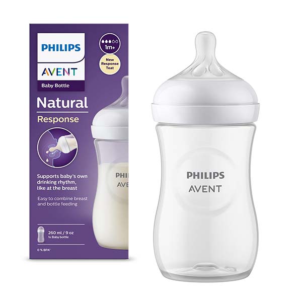 Philips Avent - Natural White Feeding Bottle260ml (Old Style)