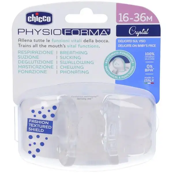 Chicco - soother Crystal (16-36M) 2Pcs 1-58
