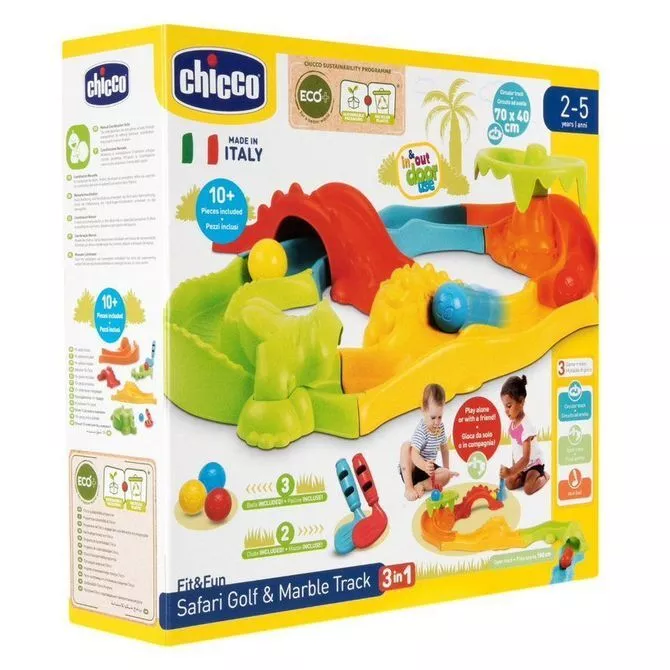 Chicco - TOY 3IN1 SAFARI GOLF & MARBLE TRACK