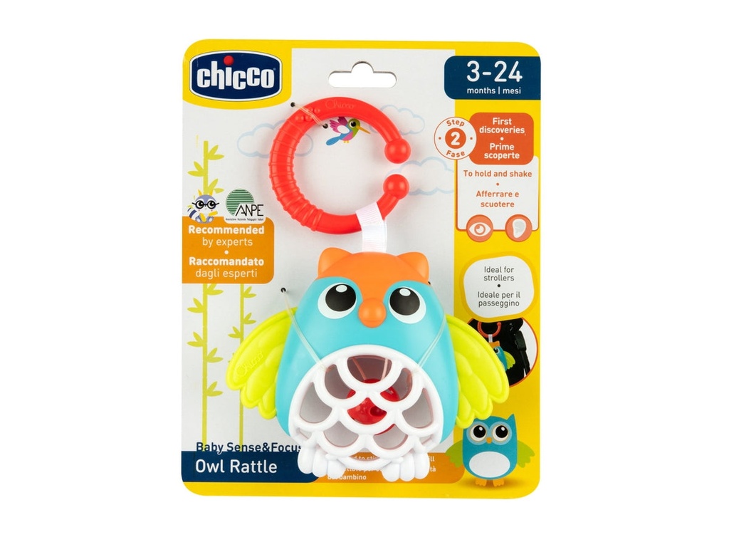TOY BSF OWL RATTLE 1-3004