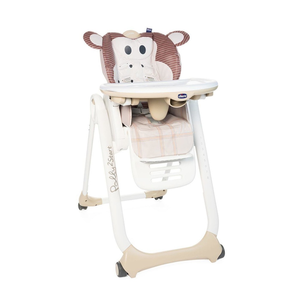CHICCO - Polly 2start Highchair Monkey + Lion