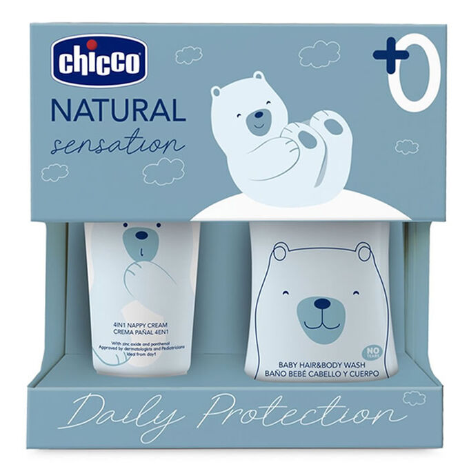 Chicco - Sens. Set2 (Bath Shampoo + Nappy Cream)