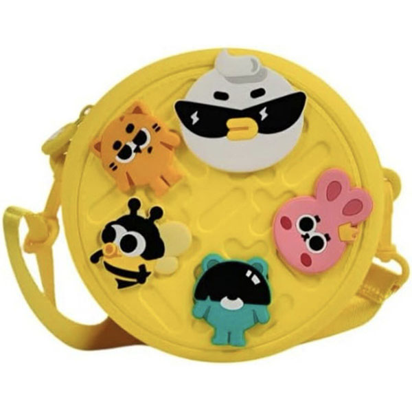 RUBBER BAG SMALL HAND CIRCULAR  (YELLOW) 32227