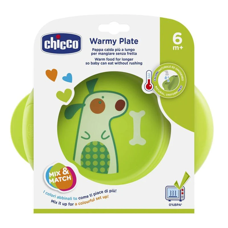 Chicco - DISH PLATE GREEN 4-375