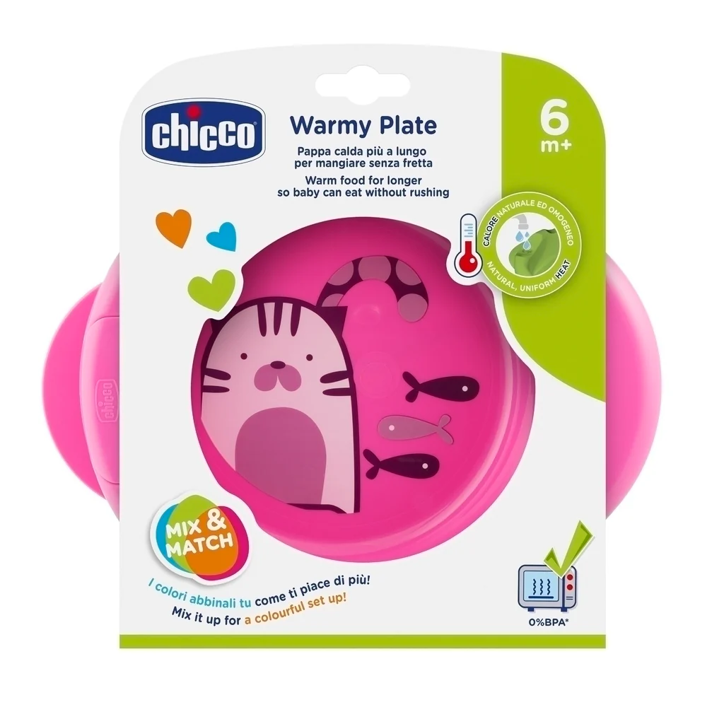 Chicco - DISH PLATE Pink 4-376