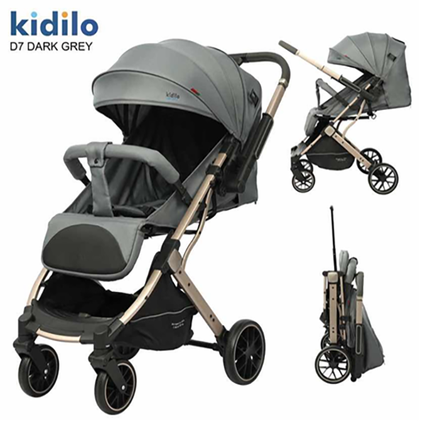 Kidilo Stroller (D7) Dark Grey 8-840