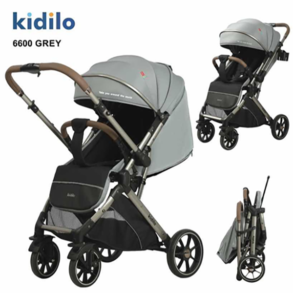Kidilo - Stroller (6600) Grey 8-856
