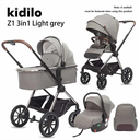 Kidilo Full Set Stroller (Z1 (3in1) Military Green 8-838